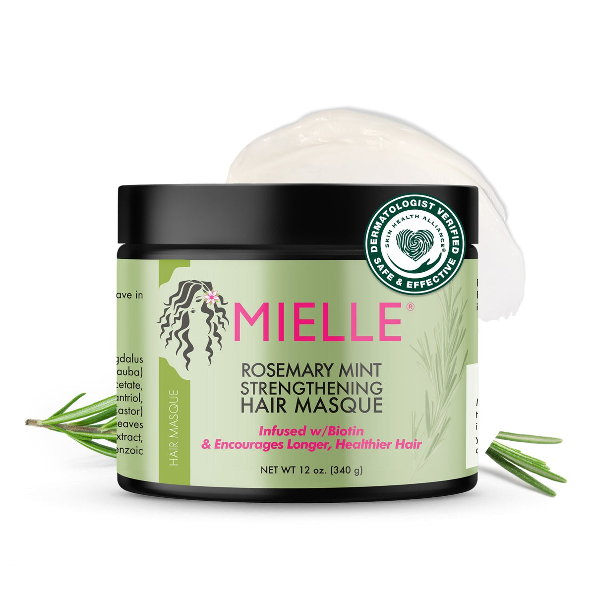ماسك الشعر ميلي Mielle Rosemary Mint Strengthening Hair Masque