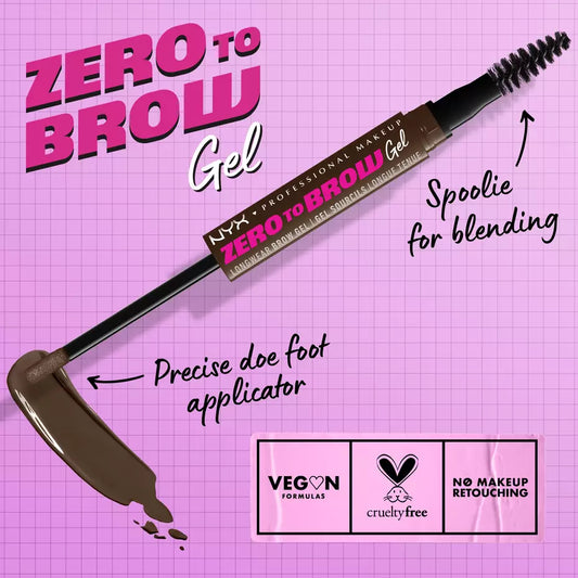 NYX Zero To Brow Longwear Brow Gel