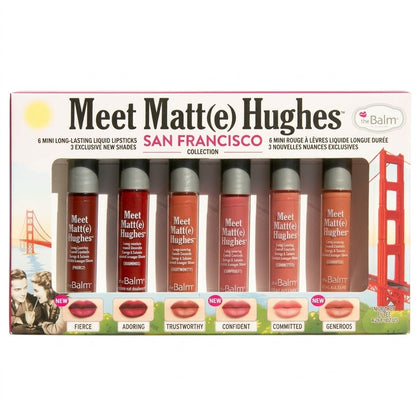 طقم أحمر شفاه سائل ذا بالم theBalm Meet Matte Hughes Mini Kit