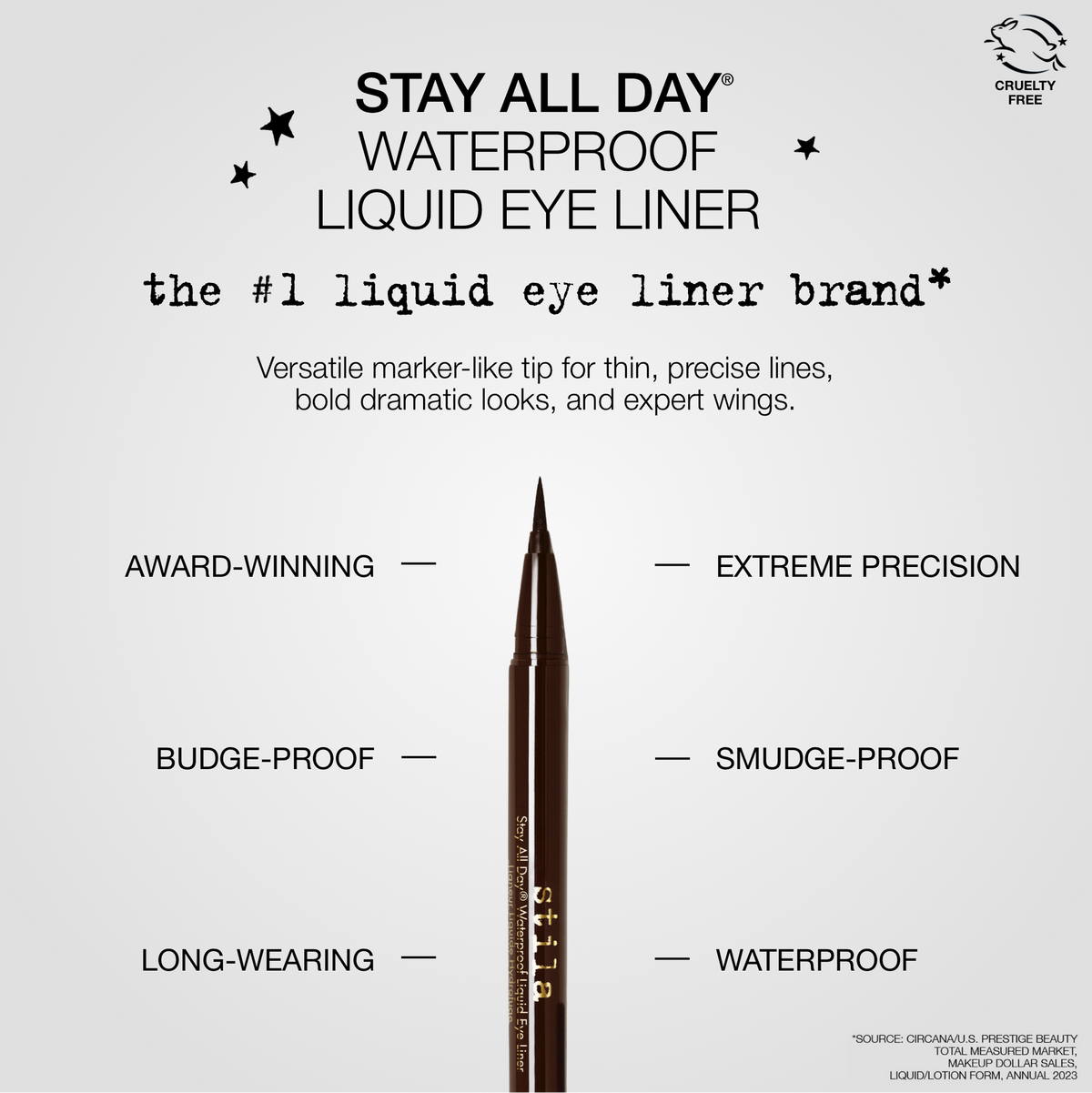 Stila Stay All Day Waterproof Liquid Eyeliner - Dark Brown 2