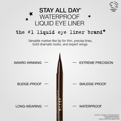 Stila Stay All Day Waterproof Liquid Eyeliner - Dark Brown 2