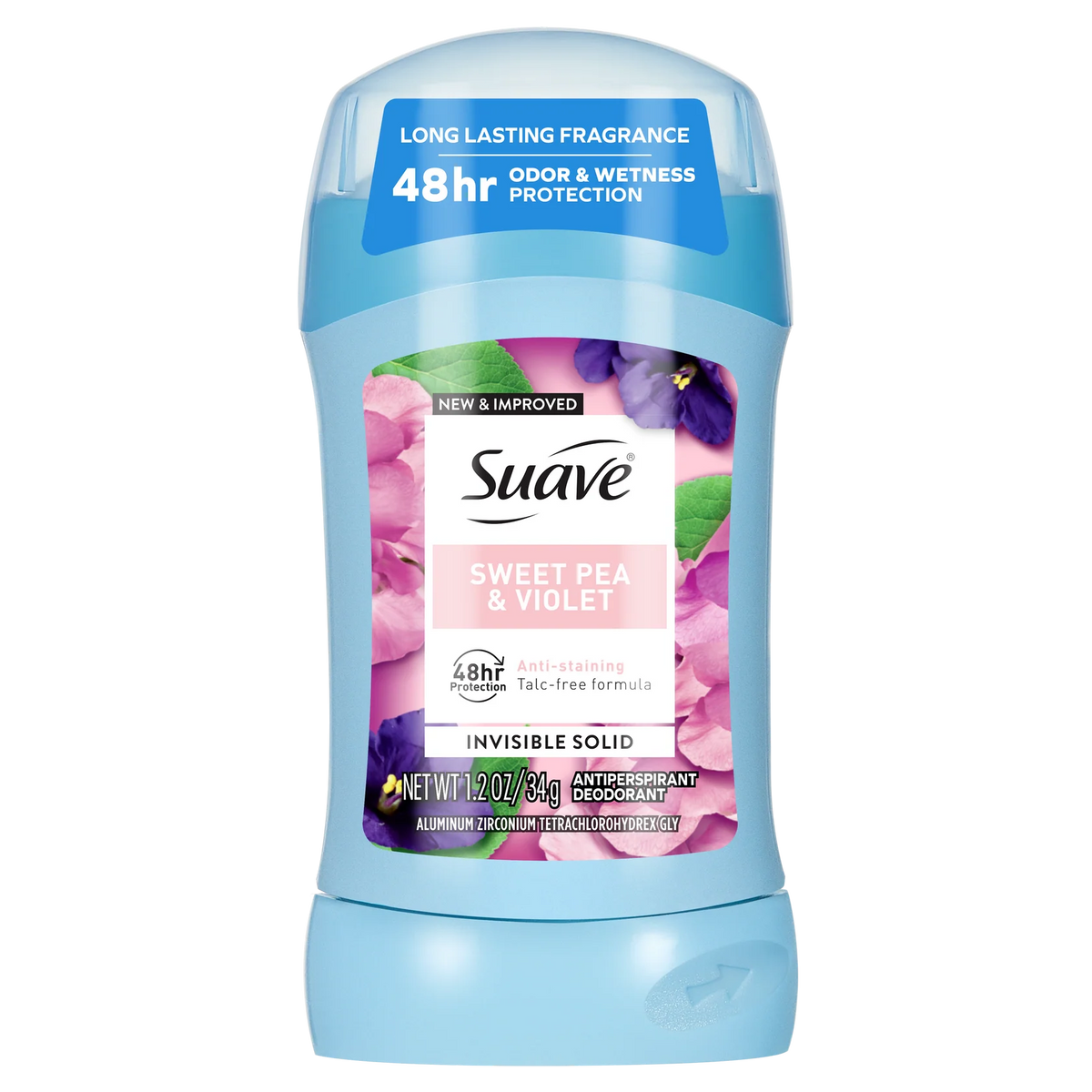 Suave Invisible Solid Anti-Staining 48Hr Deodorant Sweet Pea & Violet 