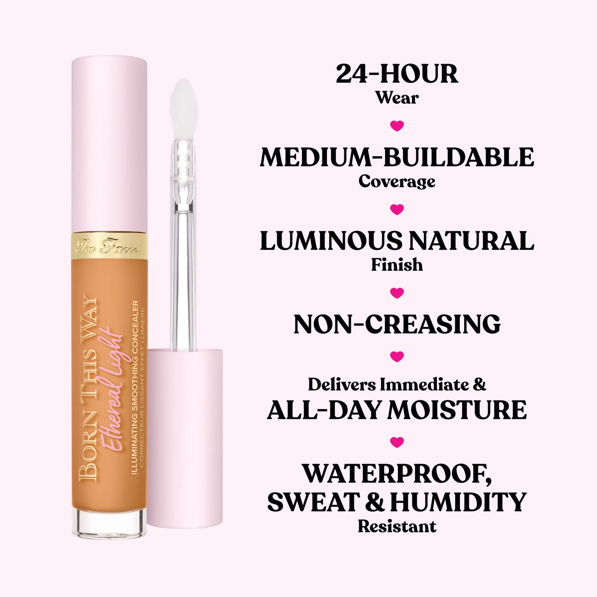 Too Faced Born This Way Ethereal Light Concealer - Milkshake .