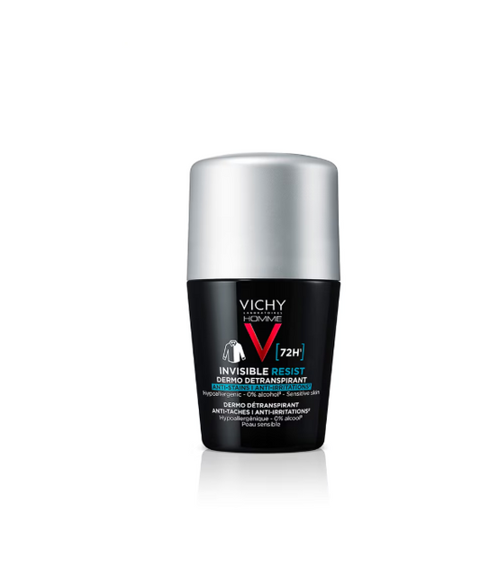Vichy Homme Invisible Resist 72hr Anti-Perspirant Dermo-Détranspirant Roll-On