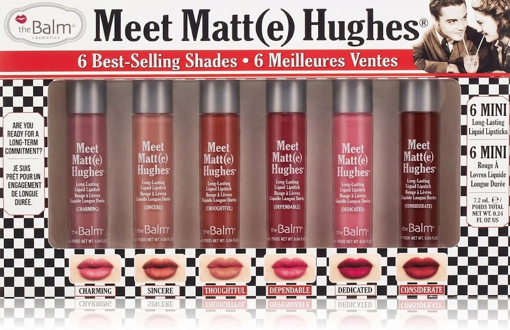 طقم أحمر شفاه سائل ذا بالم theBalm Meet Matte Hughes Mini Kit