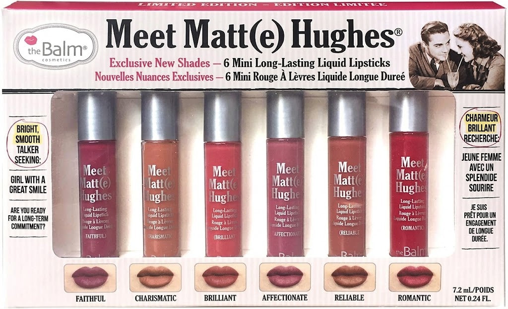 طقم أحمر شفاه سائل ذا بالم theBalm Meet Matte Hughes Mini Kit