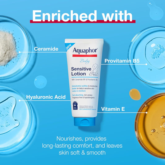 Aquaphor Baby Sensitive Lotion 8 oz (237 ml) image 1