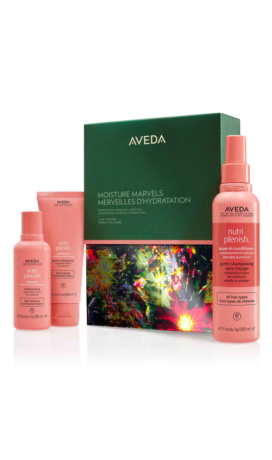 AVEDA moisture marvels nutriplenish™ hydrating essentials light gift set