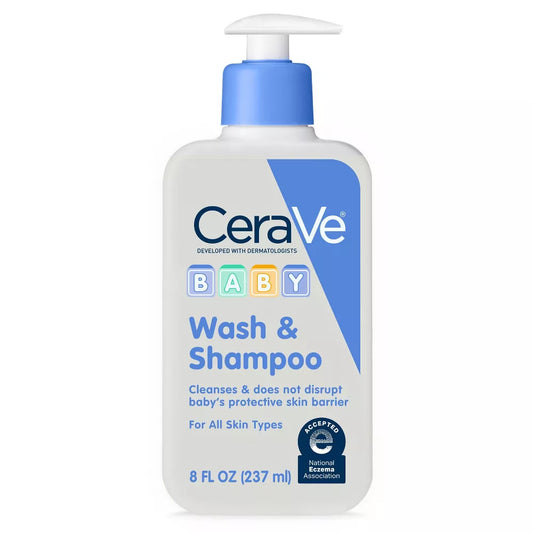 CeraVe Baby Wash & Shampoo 8 oz (237 ml) image 1