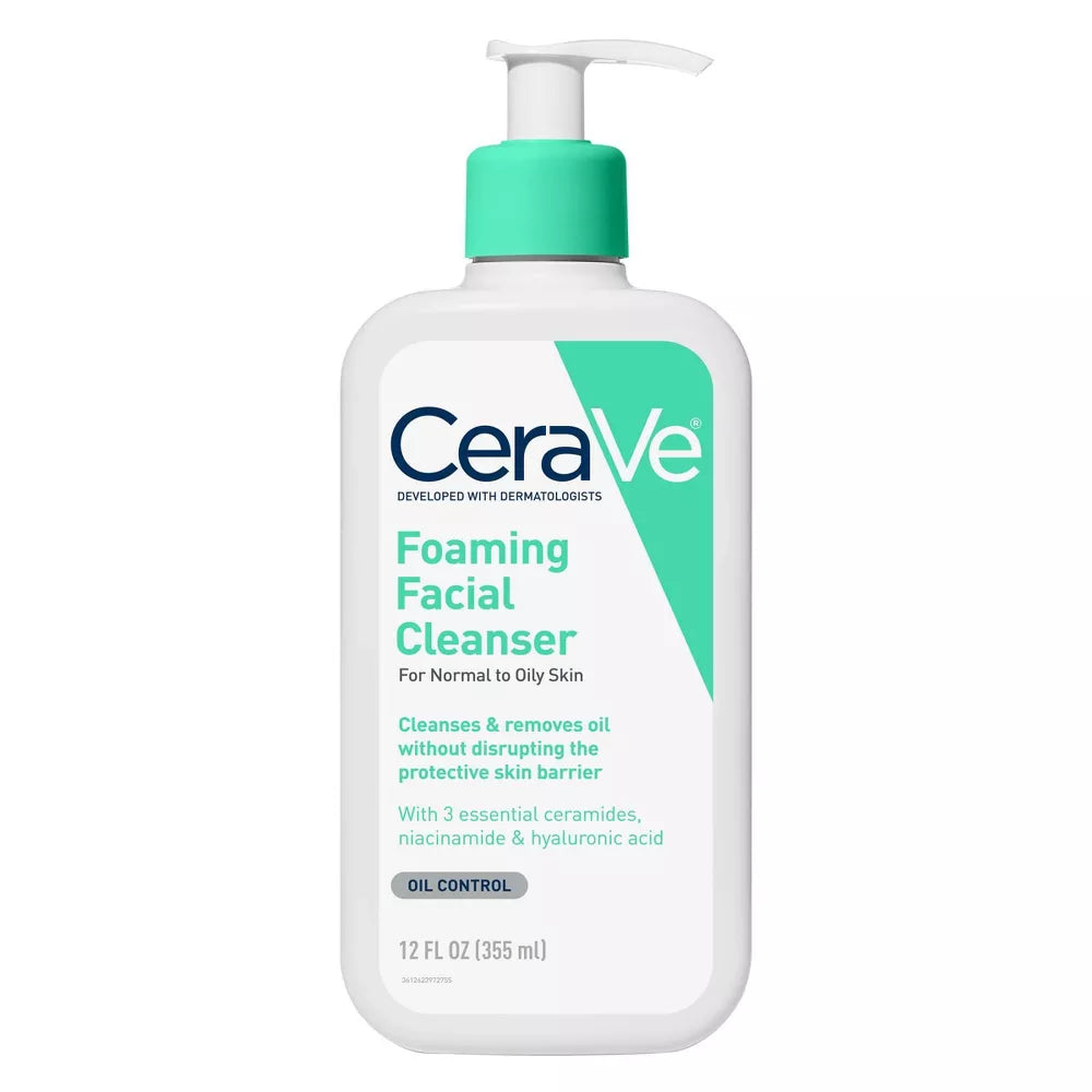 CeraVe Foaming Facial Cleanser - 12 oz (355 ml)