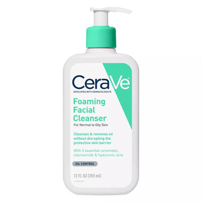 CeraVe Foaming Facial Cleanser - 12 oz (355 ml)