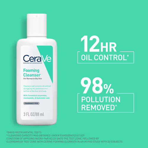 CeraVe Foaming Facial Cleanser - 3 oz (87 ml)