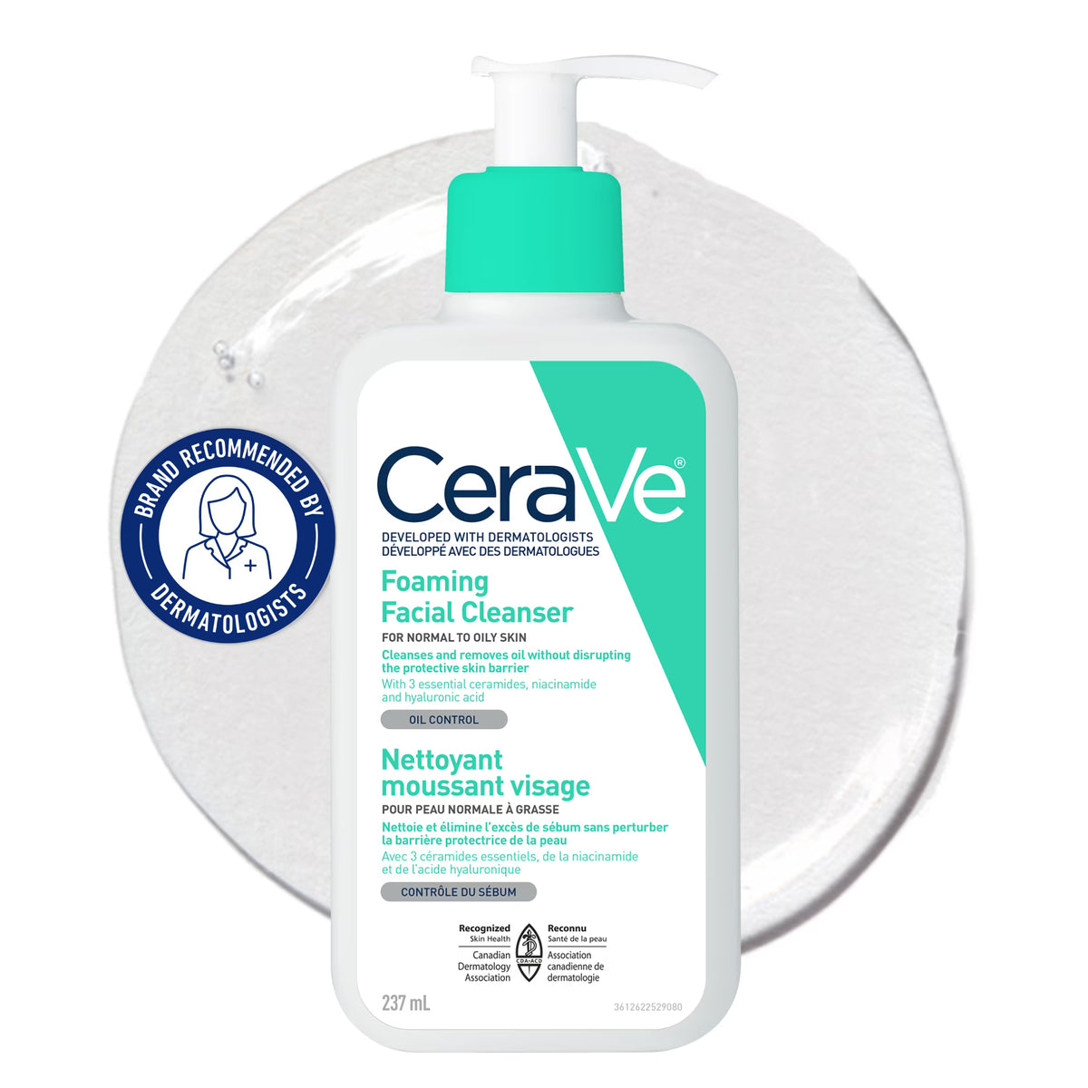 CeraVe Foaming Facial Cleanser - 8 oz (236 ml) FR