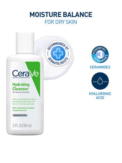 CeraVe Hydrating Cleanser - 3 oz (89 ml)