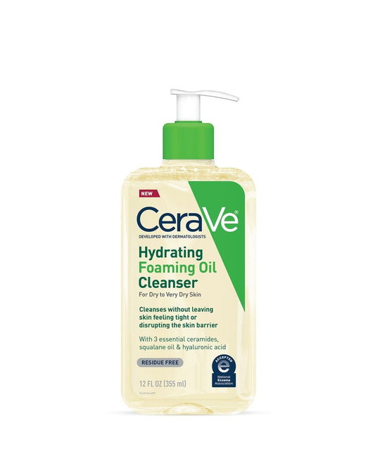 CeraVe Hydrating Foaming Oil Cleanser - 12 oz (355 ml)
