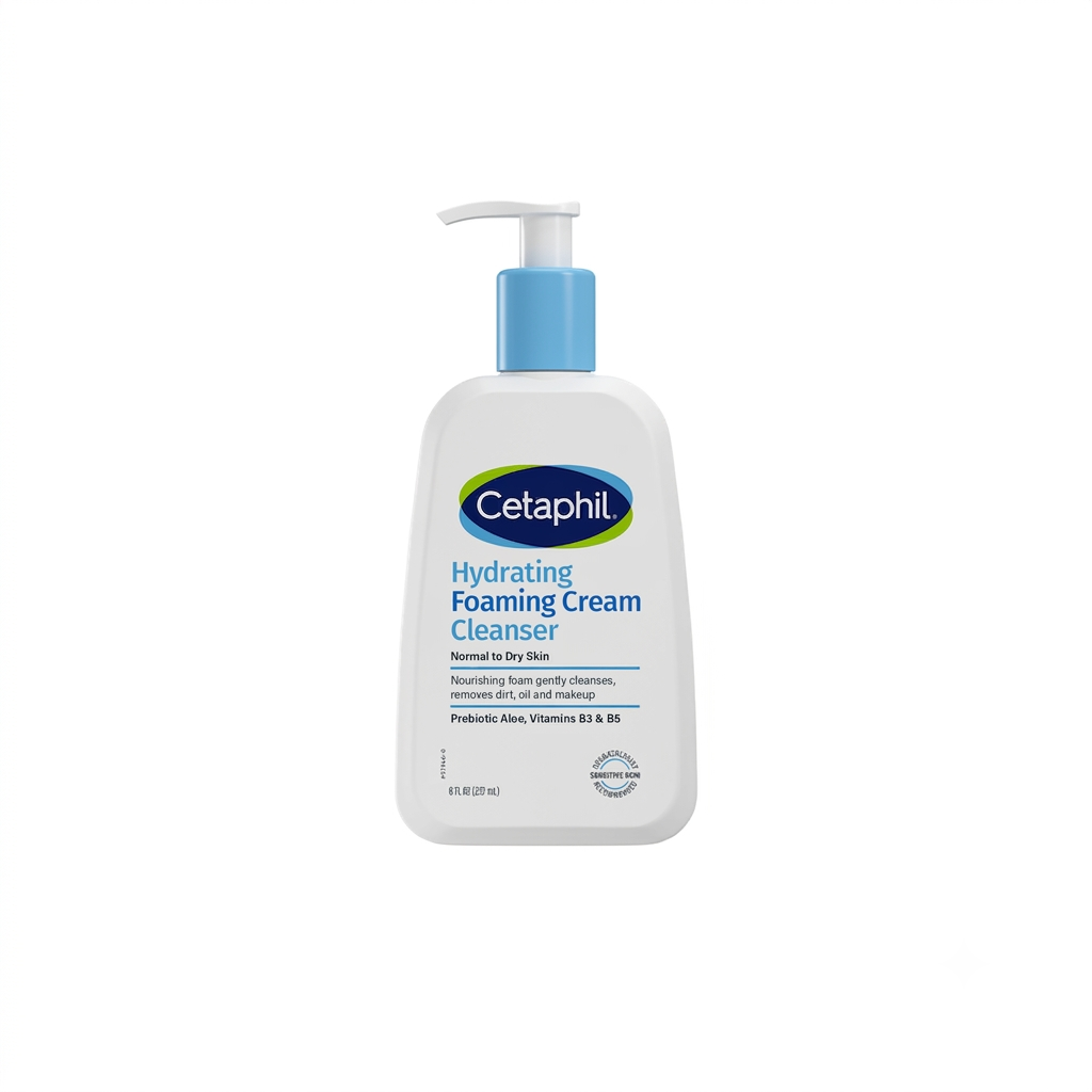 Cetaphil Hydrating Foaming Cream Cleanser - 8 oz (237 ml)