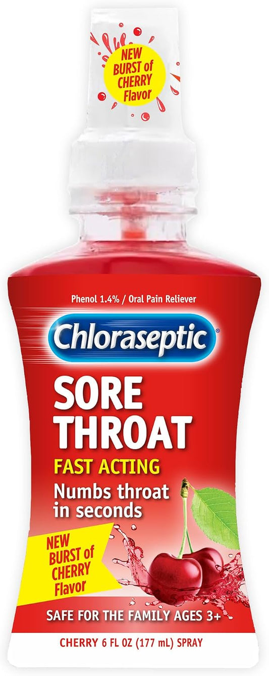 Chloraseptic Sore Throat Spray, Menthol 8 oz (177 ml) - Cherry