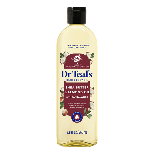 Dr. Teals Bath & Body Oil 8.8 oz (260 ml) - Shea Butter & Almond Oil