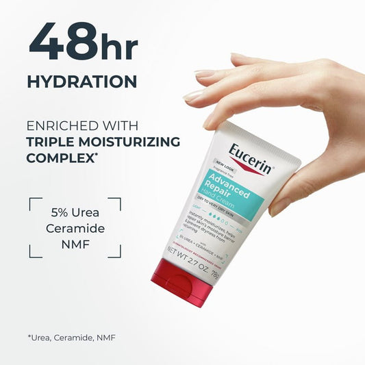 Eucerin Advanced Repair Hand Cream Unscented 2.7 oz (78 g) image 2