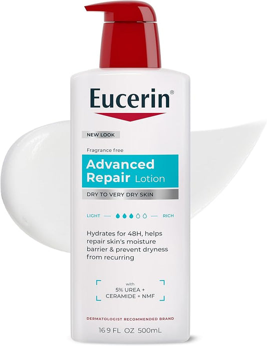Eucerin Advanced Repair Smoothing Essentials Body Lotion For Dry Skin - 16.9 oz (500 ml)