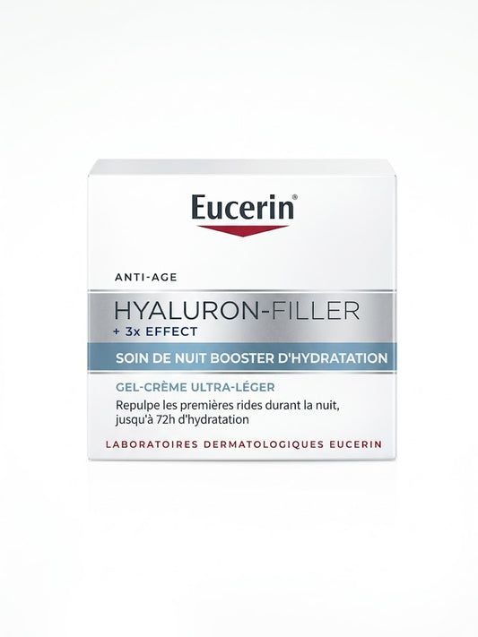 Eucerin Hyaluron-Filler + 3X Effect Soin De Nuit Booster D'Hydration Gel-Creme Ultra Leger (50 ml) image 1