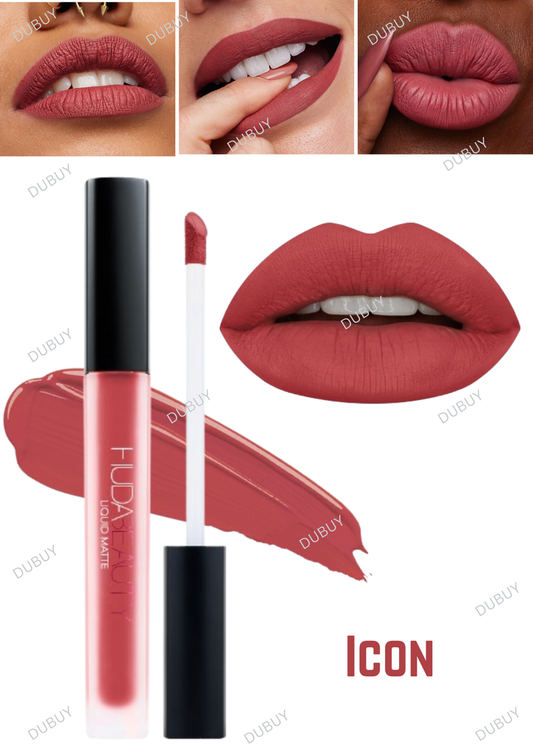 Huda Beauty Liquid Matte Ultra-Comfort Transfer-Proof Lipstick - Icon