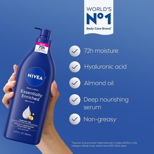 Nivea Body Lotion Essentially Enriched 72 HR Moisture image 2