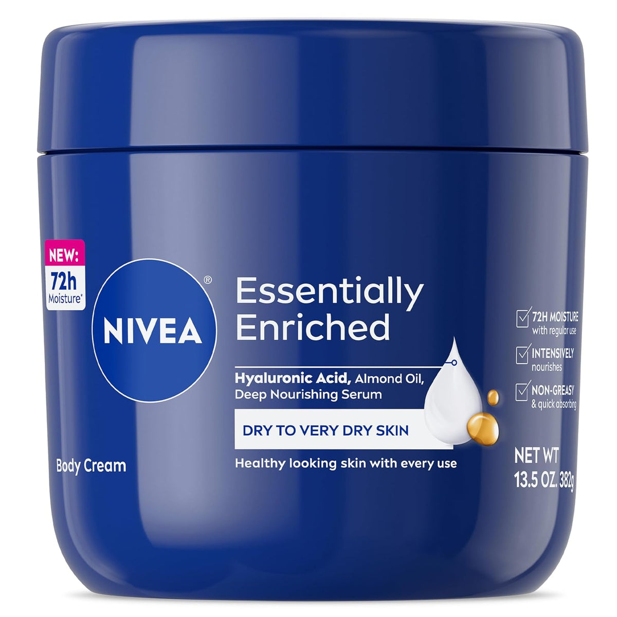 Nivea Essentially Enriched Deep Nourishing Serum Body Cream 13.5 oz (382 g) image 1