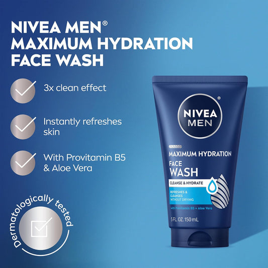 Nivea Men Maximum Hydration Face Wash 5 oz (150 ml) image 1