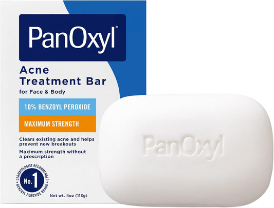 PanOxyl Acne Treatment Bar 10% Benzoyl Peroxide 4 oz (113 g) image 1