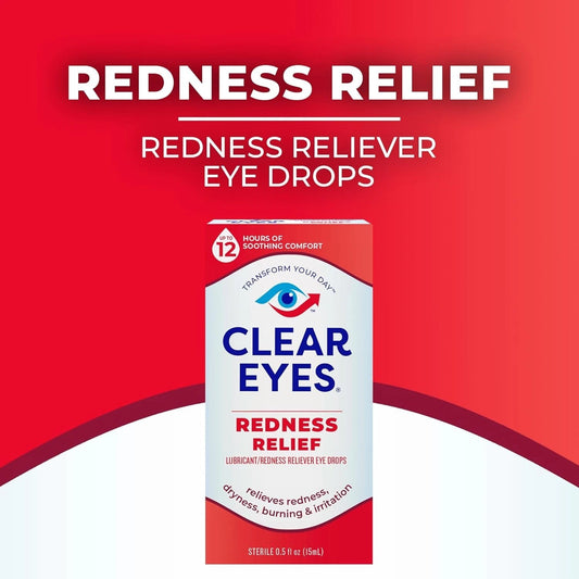 Clear Eyes Redness Eye Relief Lubricant Eye Drops