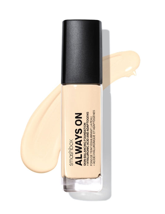 Smashbox Always On Skin-Balancing Foundation + Hyaluronic Acid - F10-N Fair 10 Neutral: level-one fair with a neutral undertone"