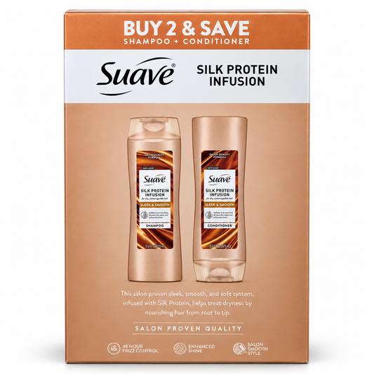 Suave Shampoo + Conditioner Set Frizz Control image 2