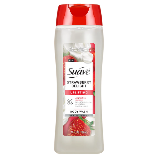Suave Strawberry Delight Uplifting Body Wash - 18oz / 532ml