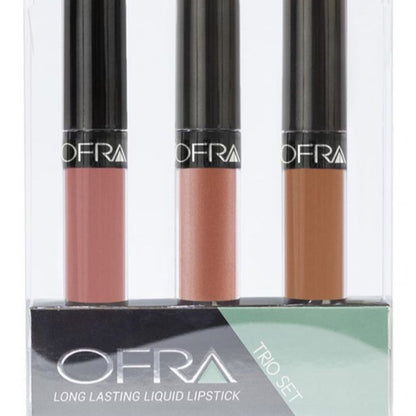 Ofra Long Lasting Liquid Lipstick The Nudes Trio Set - Bel Air, Dubai, Manila