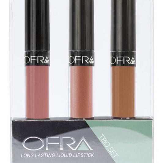 Ofra Long Lasting Liquid Lipstick The Nudes Trio Set - Bel Air, Dubai, Manila