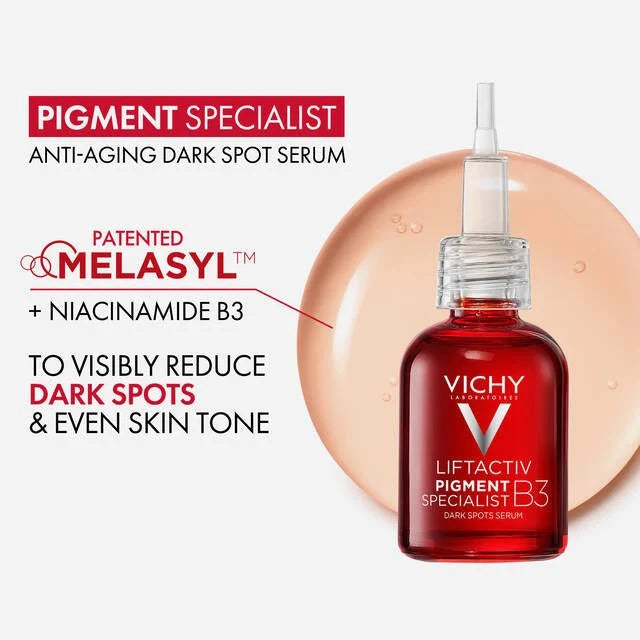 Vichy Liftactiv Pigment Specialist B3 Serum For Dark Spots & Wrinkles (Niacinamide + Glycolic Acid)